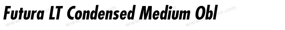 Futura LT Condensed Medium Oblique字体转换